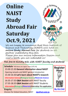 Online NAIST Study Abroad Fair 2021 