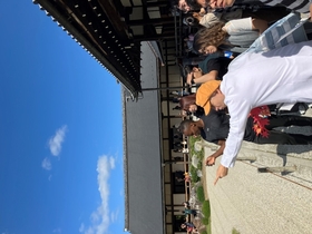 ③Students learning about Tenryuji Temple